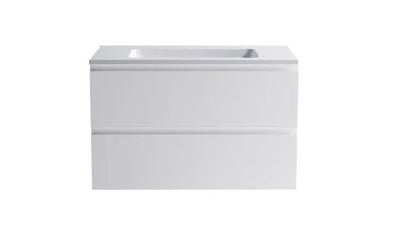 Тумба с раковиной Astra-Form Альфа 3060007+04010008 90 см белый матовый