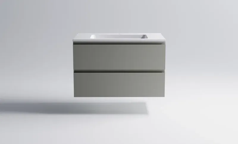 Тумба с раковиной Astra-Form Альфа 3060007ncss3502-y+04010008 90 см серо-бежевый матовый