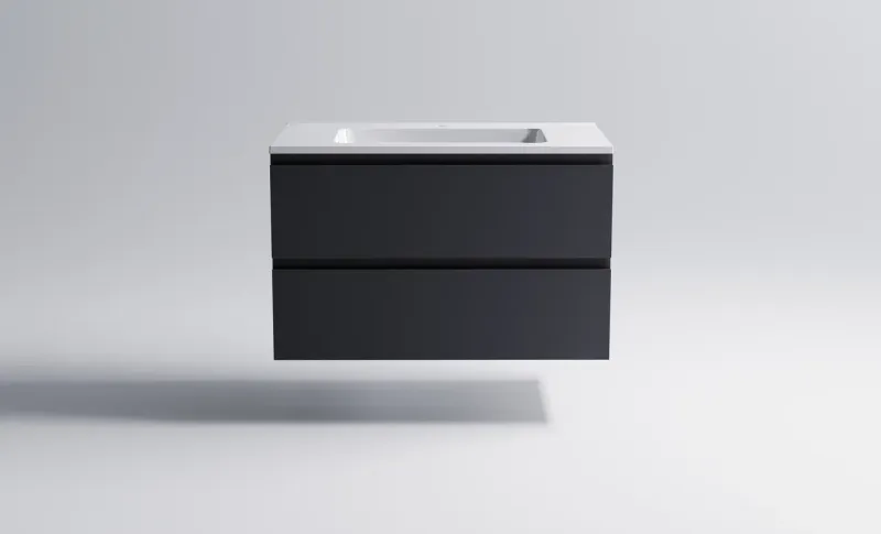 Тумба с раковиной Astra-Form Альфа 3060007ral7024+04010008 90 см тёмно-серый матовый