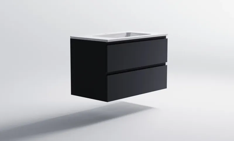 Тумба с раковиной Astra-Form Альфа 3060007ral7024+04010008 90 см тёмно-серый матовый