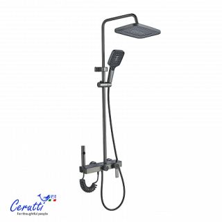 Душевая стойка Ceruttispa ALFIO графит