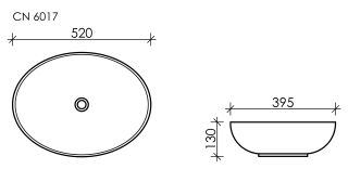 Раковина Ceramica Nova Element CN6017MDH 52см тёмный антрацит матовый Раковина Ceramica Nova Element CN6017MDH 52см тёмный антрацит матовый