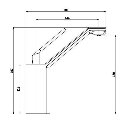 Смеситель для раковины Kohr DU RUO 1LN780102DB чёрный