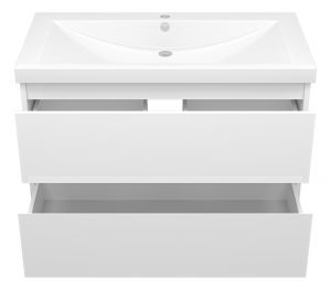 Подвесная тумба под раковину Misty Алиса 90см белый