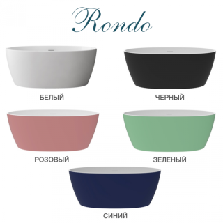 Ванна акриловая Delice Rondo DLR440104W 170х76 блая матовая