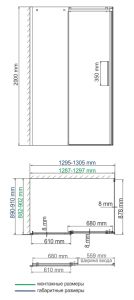 Душевой уголок Wasserkraft Alme 15R33 130x90