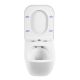 Унитаз подвесной безободковый c сиденьем BelBagno ALPINA BB10100CHR/SC