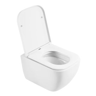Унитаз подвесной безободковый c сиденьем BelBagno ALPINA BB10100CHR/SC Унитаз подвесной безободковый c сиденьем BelBagno ALPINA BB10100CHR/SC