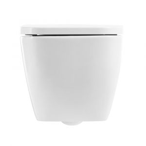 Унитаз подвесной безободковый c сиденьем BelBagno ALPINA BB10100CHR/SC