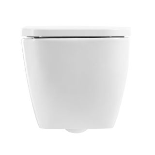 Унитаз подвесной безободковый c сиденьем BelBagno ALPINA BB10100CHR/SC Унитаз подвесной безободковый c сиденьем BelBagno ALPINA BB10100CHR/SC