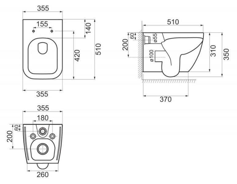 Унитаз подвесной BelBagno Alpina BB10100CHR