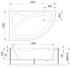 Гидромассажная ванна Royal Bath Alpine Standart 160x100см левая белый RB819101ST-L