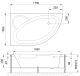 Гидромассажная ванна Royal Bath Alpine Standart 170x100см левая белый RB819102ST-L