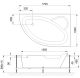 Гидромассажная ванна Royal Bath Alpine De Luxe 170x100см правая белый RB819102DL-R