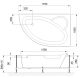 Гидромассажная ванна Royal Bath Alpine Standart 170x100см правая белый RB819102ST-R