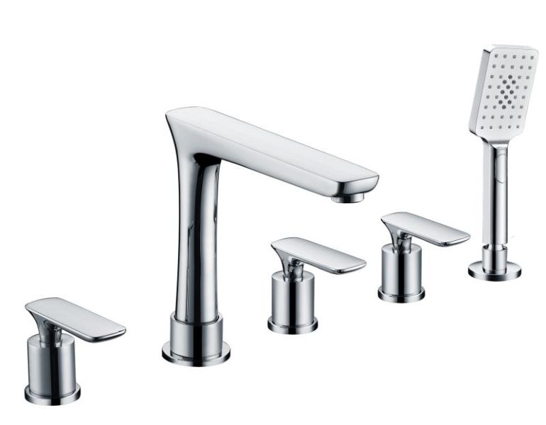 Смеситель для ванны на 5 отверстий AltroBagno Aperto 020102 Cr хром Смеситель для ванны на 5 отверстий AltroBagno Aperto 020102 Cr хром