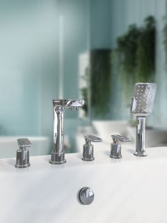 Смеситель для ванны на 5 отверстий AltroBagno Aperto 020102 Cr хром Смеситель для ванны на 5 отверстий AltroBagno Aperto 020102 Cr хром