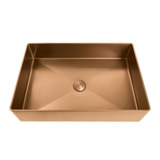 Раковина AltroBagno Astro 001019 RaSp из нержавеющей стали медь матовая  Раковина AltroBagno Astro 001019 RaSp из нержавеющей стали медь матовая