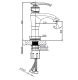 Смеситель для раковины AltroBagno Beatrice 0115 R Or Смеситель для раковины AltroBagno Beatrice 0115 R Or