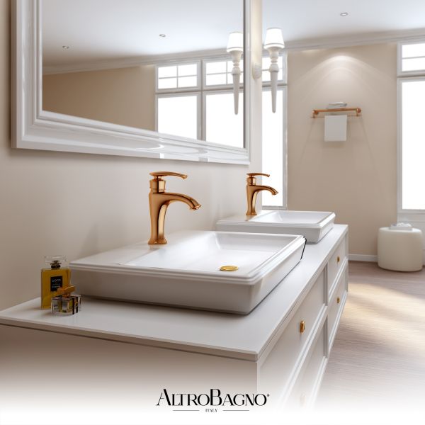 Смеситель для раковины AltroBagno Beatrice 0115 R Or Смеситель для раковины AltroBagno Beatrice 0115 R Or