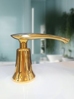 Смеситель на борт ванны с душем AltroBagno Beatrice 020103 Or золото Смеситель на борт ванны с душем AltroBagno Beatrice 020103 Or золото