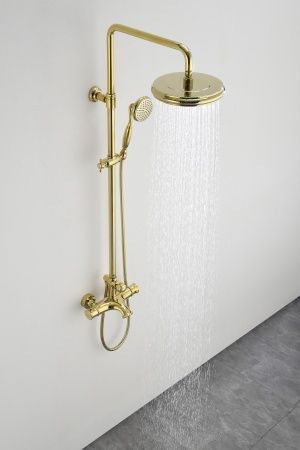 Душевая система с термостатом AltroBagno Beatrice 030408 Or золото Душевая система с термостатом AltroBagno Beatrice 030408 Or золото