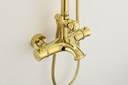 Душевая система с термостатом AltroBagno Beatrice 030408 Or золото Душевая система с термостатом AltroBagno Beatrice 030408 Or золото