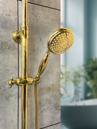 Душевая система с термостатом AltroBagno Beatrice 030408 Or золото Душевая система с термостатом AltroBagno Beatrice 030408 Or золото