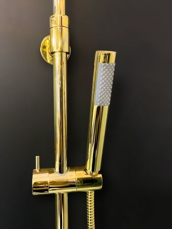 Душевая система с термостатом AltroBagno Costanza 0302 Or золото