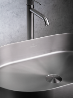Раковина AltroBagno Eterno 001026 MtGr из нержавеющей стали сталь оружейная Раковина AltroBagno Eterno 001026 MtGr из нержавеющей стали сталь оружейная