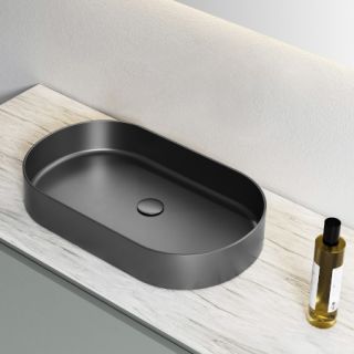 Раковина AltroBagno Eterno 001026 MtGr из нержавеющей стали сталь оружейная Раковина AltroBagno Eterno 001026 MtGr из нержавеющей стали сталь оружейная