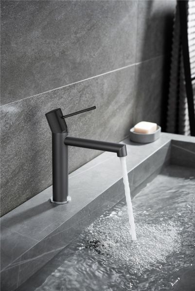 Смеситель для раковины AltroBagno Intento 0127 GrNe Смеситель для раковины AltroBagno Intento 0127 GrNe