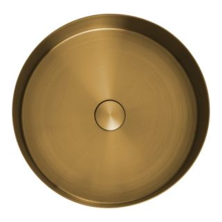 Раковина AltroBagno Luna 001001 OrSp из нержавеющей стали золото матовое Раковина AltroBagno Luna 001001 OrSp из нержавеющей стали золото матовое