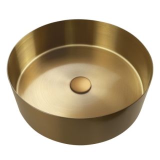Раковина AltroBagno Luna 001001 OrSp из нержавеющей стали золото матовое Раковина AltroBagno Luna 001001 OrSp из нержавеющей стали золото матовое