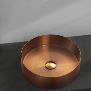 Раковина AltroBagno Luna 001003 RaSp из нержавеющей стали медь матовая Раковина AltroBagno Luna 001003 RaSp из нержавеющей стали медь матовая