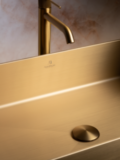 Раковина AltroBagno Solido 001021 OrSp из нержавеющей стали золото матовое Раковина AltroBagno Solido 001021 OrSp из нержавеющей стали золото матовое