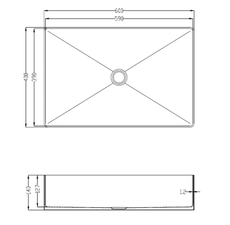 Раковина AltroBagno Solido 001021 OrSp из нержавеющей стали золото матовое Раковина AltroBagno Solido 001021 OrSp из нержавеющей стали золото матовое