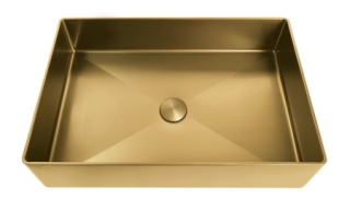 Раковина AltroBagno Solido 001021 OrSp из нержавеющей стали золото матовое Раковина AltroBagno Solido 001021 OrSp из нержавеющей стали золото матовое
