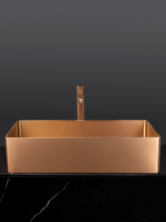 Раковина AltroBagno Solido 001023 RaSp из нержавеющей стали медь матовая Раковина AltroBagno Solido 001023 RaSp из нержавеющей стали медь матовая