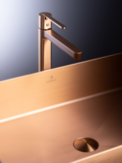Раковина AltroBagno Solido 001023 RaSp из нержавеющей стали медь матовая Раковина AltroBagno Solido 001023 RaSp из нержавеющей стали медь матовая