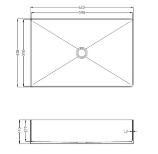 Раковина AltroBagno Solido 001023 RaSp из нержавеющей стали медь матовая Раковина AltroBagno Solido 001023 RaSp из нержавеющей стали медь матовая