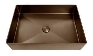 Раковина AltroBagno Solido 001024 BrAn из нержавеющей стали бронза состаренная Раковина AltroBagno Solido 001024 BrAn из нержавеющей стали бронза состаренная