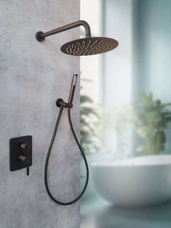Душевая система AltroBagno Unione 040107 NeOp черный матовый