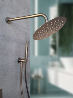 Душевая система с термостатом AltroBagno Unione 040409 GrMt оружейная сталь Душевая система с термостатом AltroBagno Unione 040409 GrMt оружейная сталь