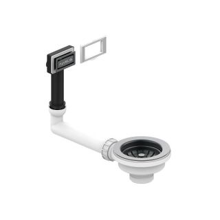 Выпуск для мойки Alveus 1144847 114 ANTHRACITE new с рамкой и заглушкой (жесткий отвод) Выпуск для мойки Alveus 1144847 114 ANTHRACITE new с рамкой и заглушкой (жесткий отвод)