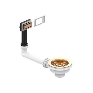 Выпуск для мойки Alveus 1144848 114 BRONZE new  с рамкой и заглушкой (жесткий отвод) Выпуск для мойки Alveus 1144848 114 BRONZE new  с рамкой и заглушкой (жесткий отвод)