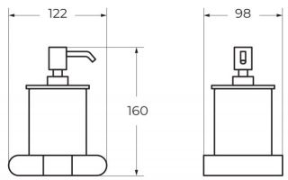 Диспенсер Art&Max Platino AM-E-3998AL хром Диспенсер Art&Max Platino AM-E-3998AL хром