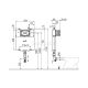 Бачок скрытого монтажа AlcaPlast Basicmodul Slim белый AM1112