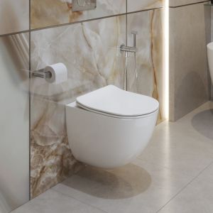 Унитаз подвесной безободковый с сиденьем и смывом TORNADO BelBagno AMANDA-TOR BB051CH-TOR-FC/SC