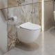 Унитаз подвесной безободковый с сиденьем и смывом TORNADO BelBagno AMANDA-TOR BB051CH-TOR-FC/SC
